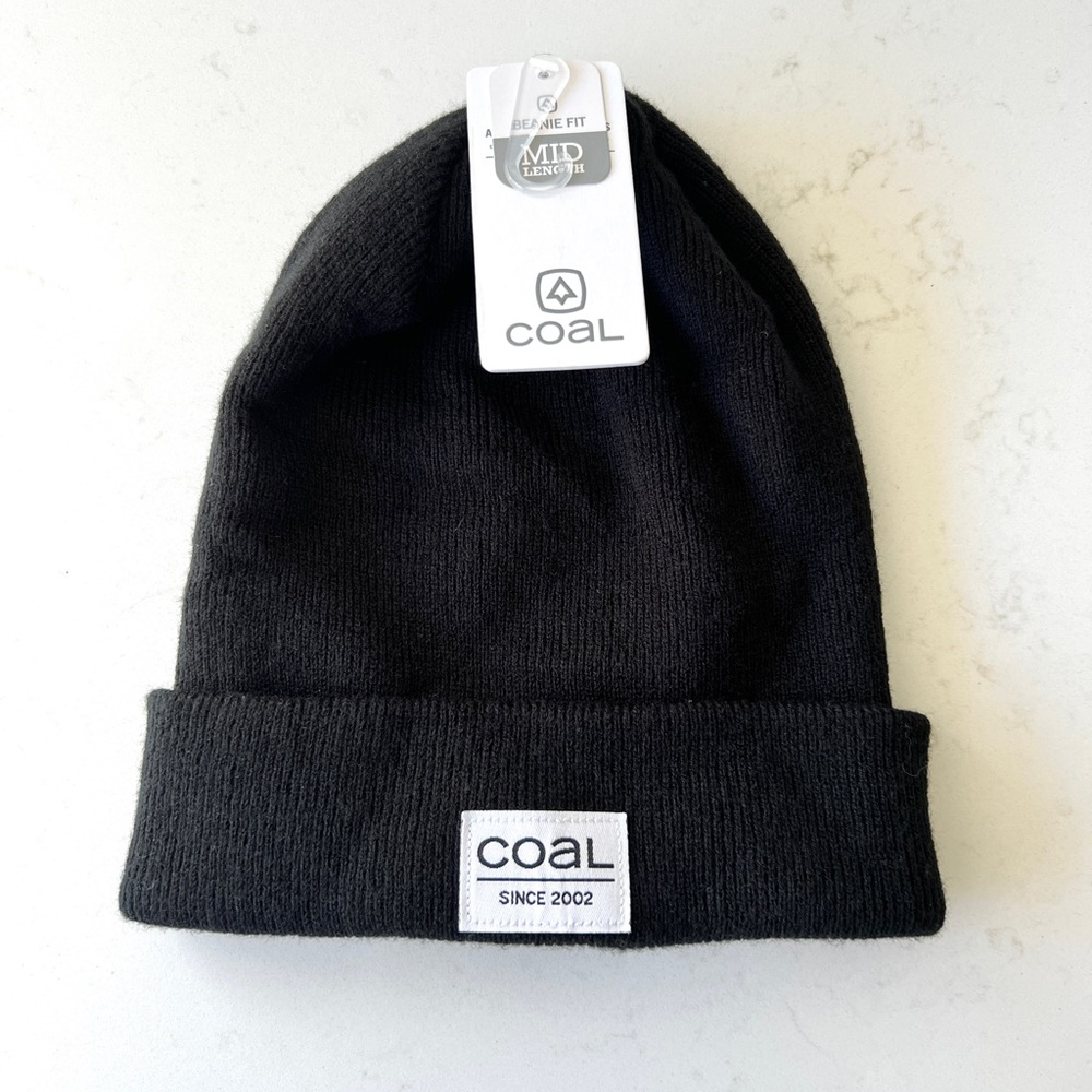 NWT Coal The Standard Beanie - Mid Length - Black - Unisex One Size